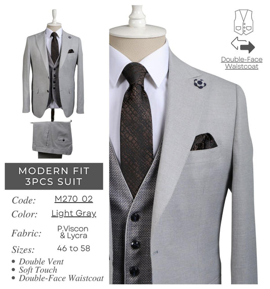 Luxury Formal Wear - Light Gray Suit