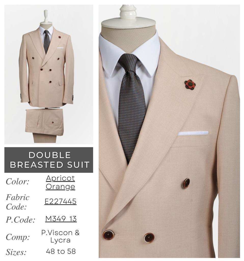 Double Breasted Apricot/Orange Suit