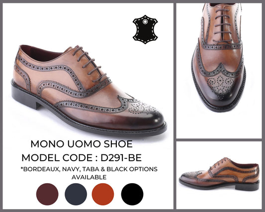 Mono Uomo Shoe - Model Code: D291-BE