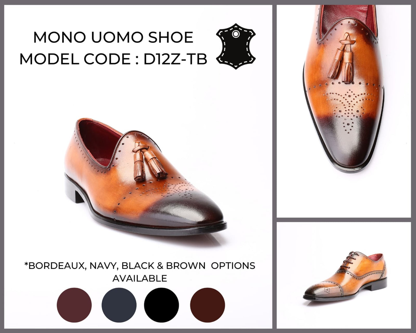 Mono Uomo Shoe - Model Code: D12Z-TB