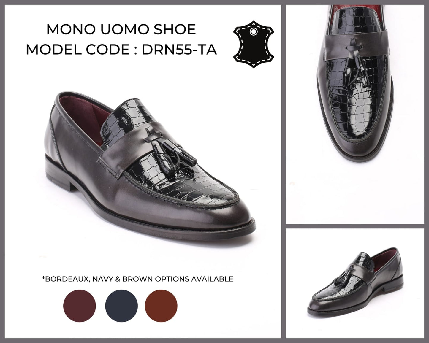 Mono Uomo Shoe - Model Code: DRN55-TA